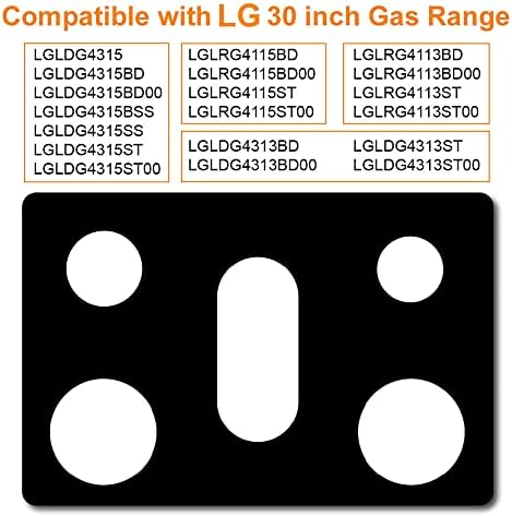 FanXm LG Soba Koruyucuları 30 inç, Gazlı Ocak Koruyucuları, Bütün parça tasarımı, Yıkanabilir, LGLDG4315, LRG4115, LRG4113, LDG4313
