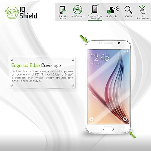 IQ Kalkanı Tam Vücut Cilt Samsung Galaxy Tab ile Uyumlu E 9.6 + LiQuidSkin Temizle (Tam Kapsama) ekran Koruyucu HD ve Kabarcık Önleyici