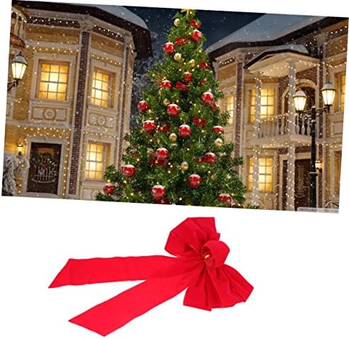 Toyvıan 4 adet noel yayı Doğuş Dekor Noel Kırmızı Yaylar Noel Ağacı Süsleme Kırmızı Süs Noel Ağacı Çelenk El Sanatları Noel İlmek Dekor