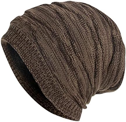 Moda Termal Kafatası Kapaklar Kadın Erkek Bere Şapka Hımbıl Kalın Polar Astarlı Yumuşak Sıcak Düz Renk Rüzgar Geçirmez Kemo Şapka