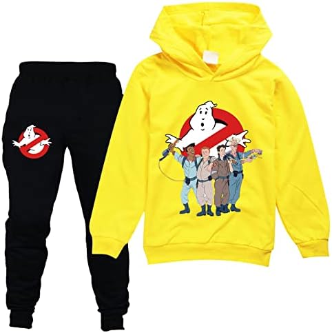 HUANXA Çocuk Kazak Kıyafet Ghostbusters Hoodies ve koşucu pantolonu Takım Elbise Eşofman Erkek Kız 2 Parça Kazak Seti
