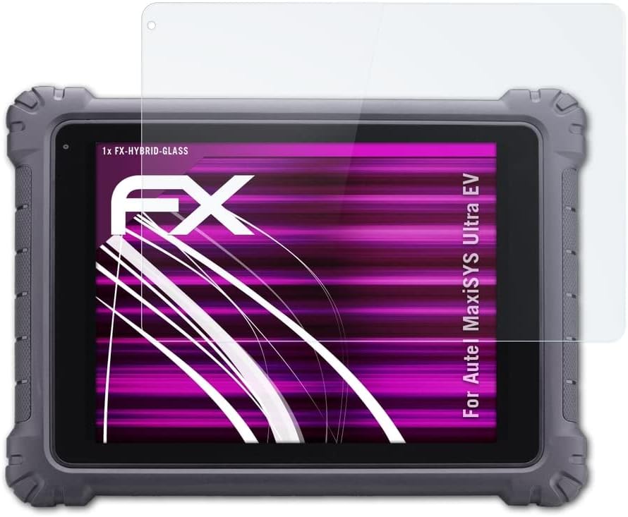atFoliX Plastik Cam Koruyucu Film ile uyumlu Autel MaxiSys Ultra EV Cam Koruyucu, 9H Hibrid Cam FX Cam Ekran Koruyucu Plastik
