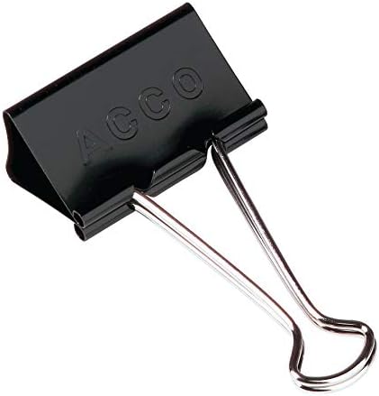 ACCO Markalar Premium Prong Raptiye Setleri 4 1/2 İnç 2 Delikli Punch Boyutu, 3 1/2 İnç Kapasite, 50 Paket (A7070424H), gümüş