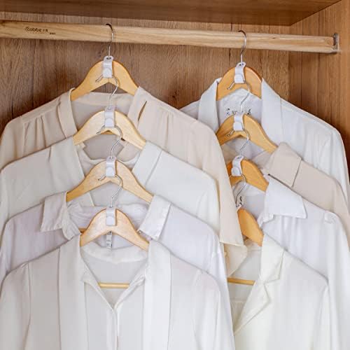 40 Adet Elbise Askısı Bağlantı Kancaları, Ağır Hizmet Tipi Plastik Askı Genişletici Klipsleri, Kadife Bağlantı Kancaları, Organizatör