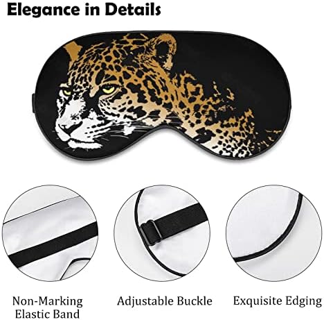 Jaguar uyku göz maskesi sevimli körü körüne göz kapakları siperliği kadın erkek hediyeler için