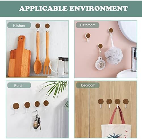 Hayvan Leopar Baskı 10 adet Plastik Kanca sevimli Duvar Kanca anahtar kancası Ev Mutfak Kapı Dekor için