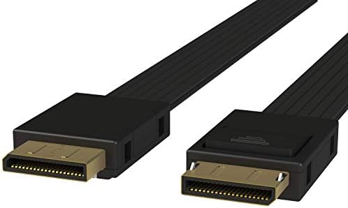 LİNKUP-OCuLink PCIe Gen 4 SFF-8611 4i to OCuLink SFF-8611 SSD Veri Aktif Kablo w/PVC Kablo Kılıfı 75cm