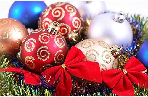 Oxeanus Noel Mini Sevimli Ağacı / Düğün / Parti İlmek Şekli Asılı Süslemeleri (Kırmızı (12 adet))