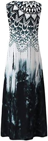 FQZWONG Yaz Elbiseler Kadınlar için 2023 Zarif Moda Parti Kulübü Uzun Güneş Elbiseler Maxi Seksi Vintage Plaj Tatil Beldesi Giyim