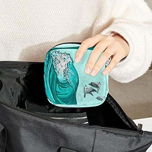 Temizlik peçeteleri saklama çantası Kızlar Kadınlar için, Taşınabilir İlk Dönem Pedleri Çanta Tamponlar Tutucu Kızlar Seyahat Makyaj