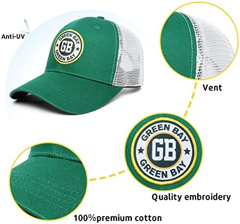 Green Bay şoför şapkası Erkekler için Snapback Kap Futbol Taraftarları için Hediyeler