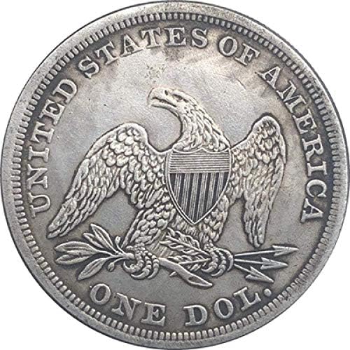 1854 Oturmalı Özgürlük Dolar Paraları Kopya Ev Odası Ofis Dekor için