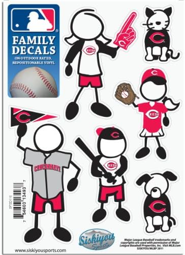 MLB Cincinnati Reds Küçük Aile Çıkartma Seti