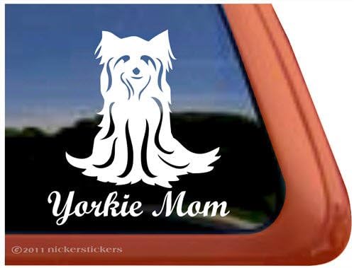 Yorkie Anne / NickerStickers ® Vinil Yorkshire Terrier Köpek Pencere Çıkartma Çıkartması