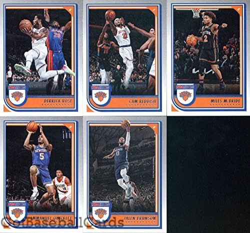 2022-23 Panini NBA Hoops Kıdemli New York Knicks Takımı 11 Kartlık Set: RJ Barrett(18), Evan Fournier (19), Julius Randle(20), Obi