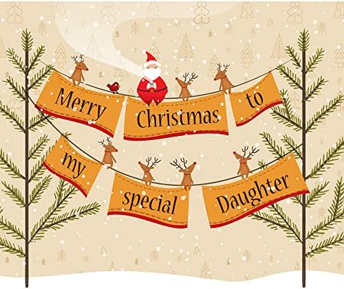 Noel Kartı Kızı / Amerika'da Üretilmiştir | Çevre Dostu / Premium Zarflı Kalın Kart Stoğu 5in x 7.75 in / Koruyucu Posta Kutusunda