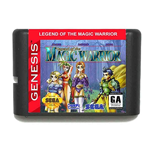 Cesur Savaş Saga efsanesi Sihirli Savaşçı 16 bit MD Oyun Kartı Için Sega Mega Sürücü Genesis-NTSC-J