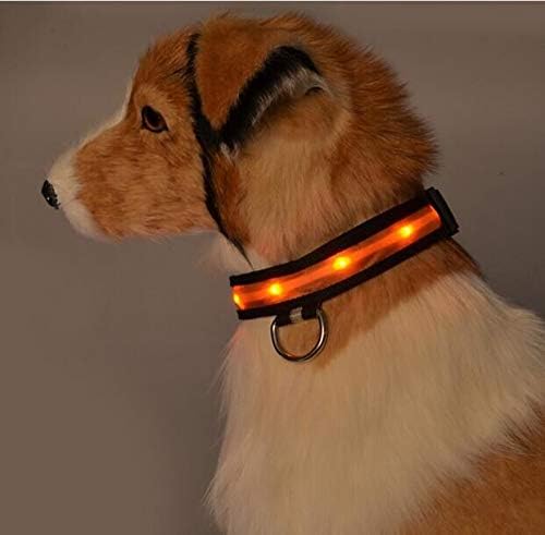 Eliteshine süper parlak yanıp sönen naylon LED ışık Pet köpek güvenlik tasmaları (pembe)