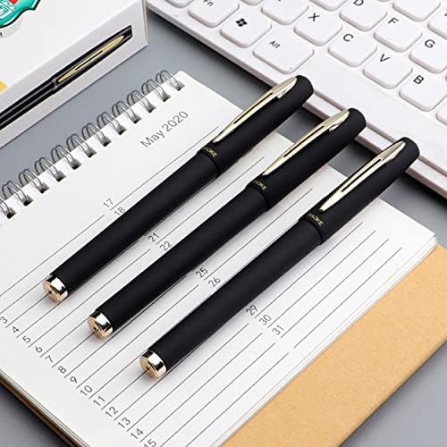 YİVONKA Tükenmez Kalemler Jel mürekkep Kalemler ofis kalemler öğrenme kalemler, 0.5 mm, Siyah,12 Paket(Black-0.5 mm-12 Paket)