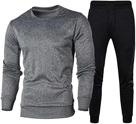 Eşofman Erkekler için Erkekler Sonbahar Kış 2 Parça Set Uzun Kollu Katı Üst Gömlek Uzun Pantolon Setleri Sıcak fermuarlı ceket Yumuşak