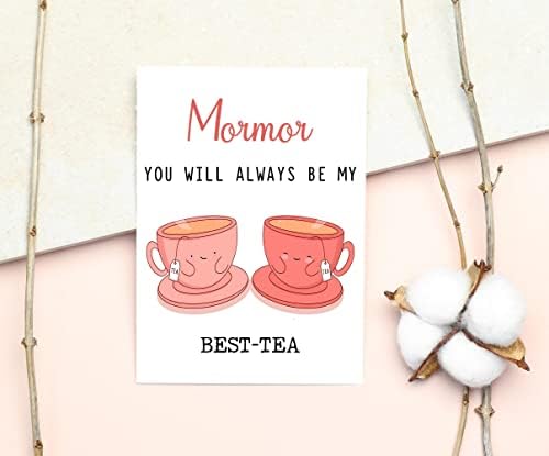 Mormor Her Zaman Benim en iyim Olacaksın-Çay-Komik Kelime Oyunu Kartı-En iyi Çay Kartı-Anneler Günü Kartı-Mormor Bestie Kartı-Çay Seven