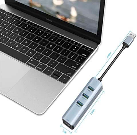 USB 3.0 HUB Tipi C Ethernet Ağ Adaptörü 1000 Mbps RJ45 USB-c 4 in 1 ile 3 USB 3.0 USB Splitter (Renk : Bir, Boyutu: 4in1)