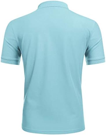 COOFANDY erkek Fermuar polo gömlekler Kısa Kollu Golf Gömlek Slim Fit Rahat T Shirt ile Cep