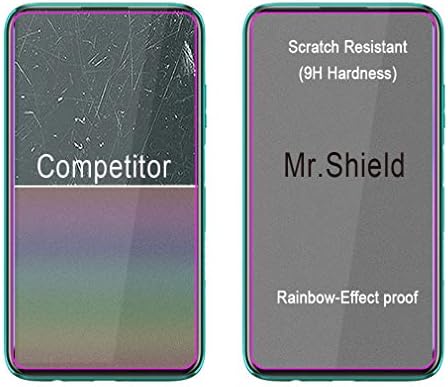 Mr. Shield [3'lü Paket] Huawei için Tasarlandı (P40 Lite) [Temperli Cam] [9H Sertliğe Sahip Japonya Camı] Ömür Boyu Değiştirme Özelliğine