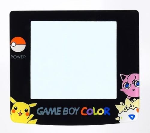 Gerçek Cam Game Boy Renk GBC Ekran Koruyucu Pokemon Togepi Jigglypuff Pikachu